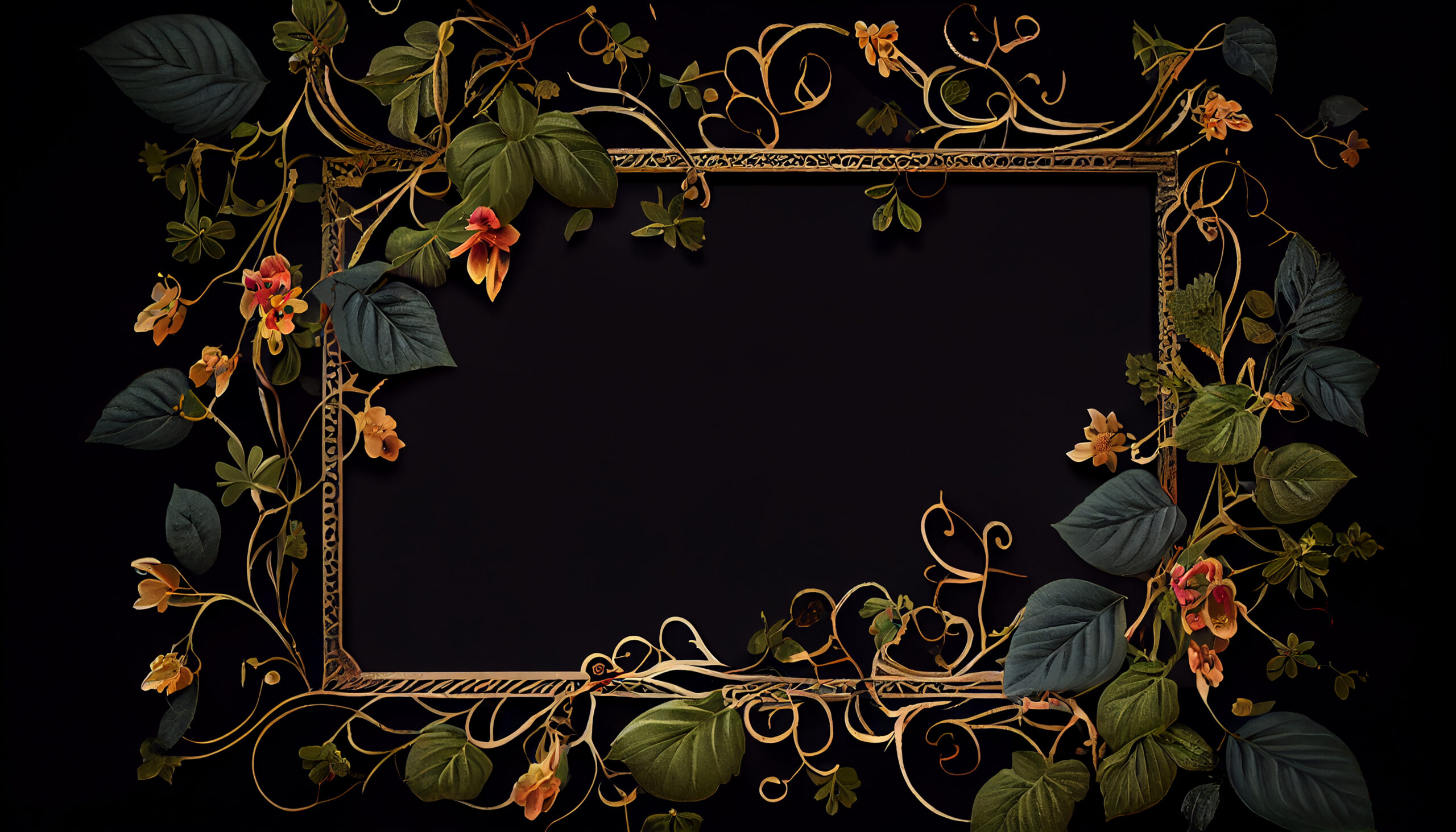 Leaf decoration on nature backdrop, ornate floral pattern ,generative AI